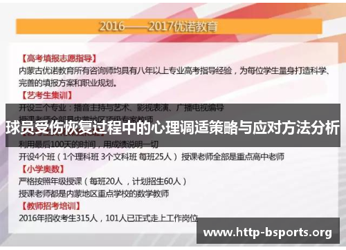 球员受伤恢复过程中的心理调适策略与应对方法分析 球员受伤恢复过程中的心理调适策略与应对方法分析